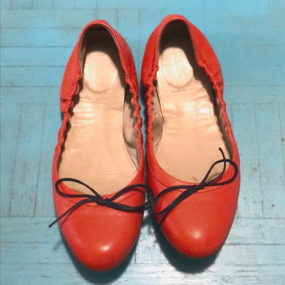 J Crew Orange Ballet Flat